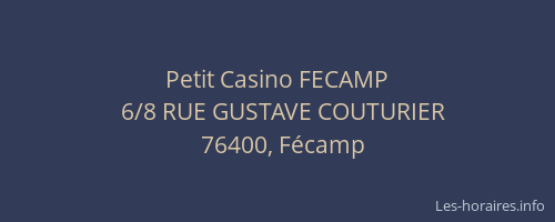 Petit Casino FECAMP
