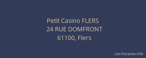 Petit Casino FLERS