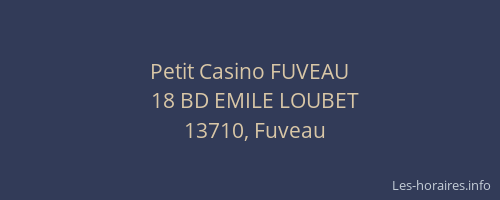 Petit Casino FUVEAU