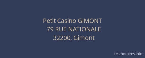 Petit Casino GIMONT