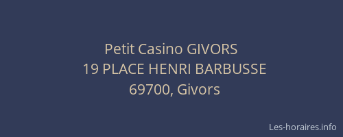 Petit Casino GIVORS