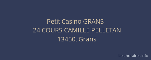 Petit Casino GRANS