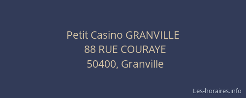 Petit Casino GRANVILLE