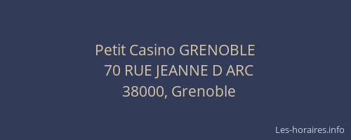 Petit Casino GRENOBLE