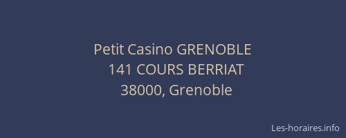 Petit Casino GRENOBLE