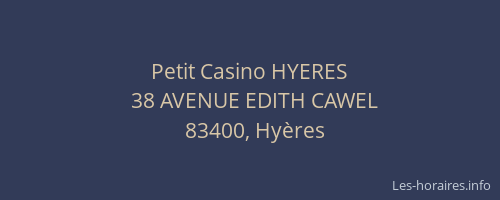 Petit Casino HYERES