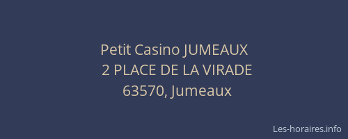 Petit Casino JUMEAUX