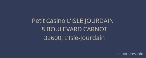 Petit Casino L'ISLE JOURDAIN