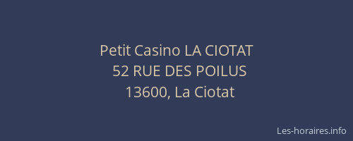 Petit Casino LA CIOTAT