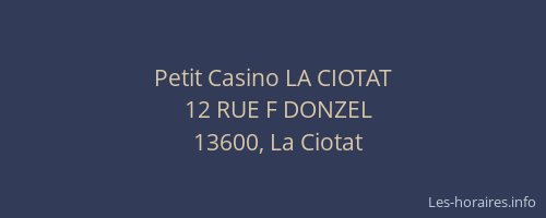 Petit Casino LA CIOTAT