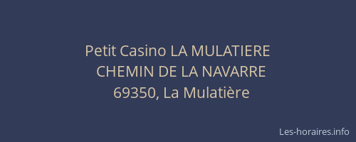 Petit Casino LA MULATIERE