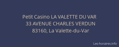 Petit Casino LA VALETTE DU VAR