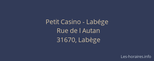 Petit Casino - Labége
