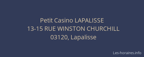 Petit Casino LAPALISSE