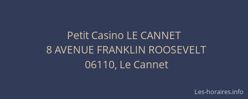 Petit Casino LE CANNET