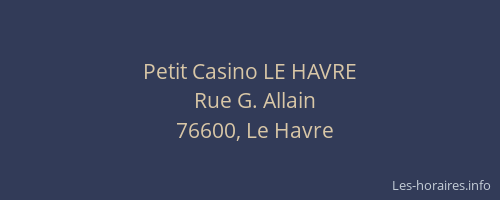 Petit Casino LE HAVRE