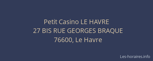 Petit Casino LE HAVRE
