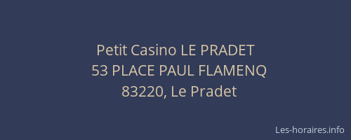 Petit Casino LE PRADET