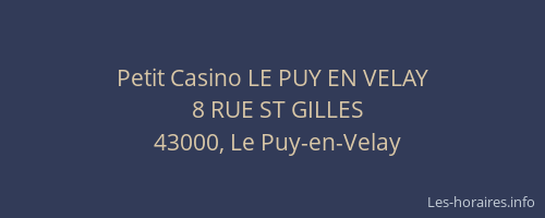 Petit Casino LE PUY EN VELAY