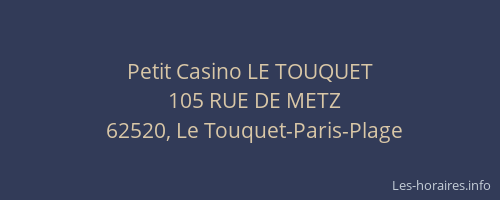 Petit Casino LE TOUQUET