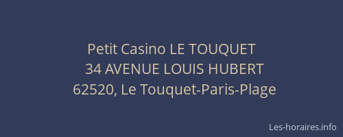 Petit Casino LE TOUQUET