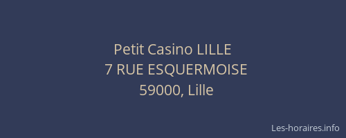 Petit Casino LILLE