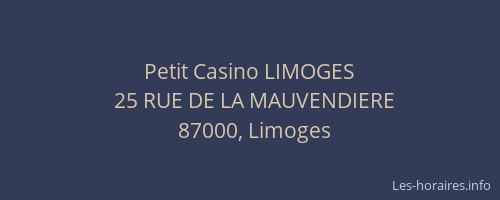 Petit Casino LIMOGES