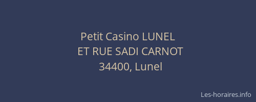 Petit Casino LUNEL