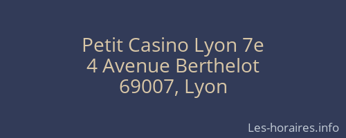 Petit Casino Lyon 7e