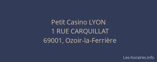 Petit Casino LYON