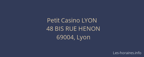 Petit Casino LYON