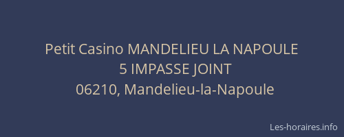 Petit Casino MANDELIEU LA NAPOULE