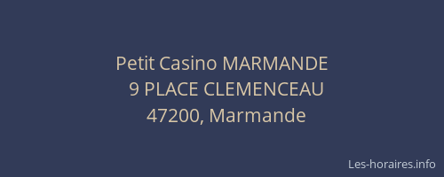 Petit Casino MARMANDE
