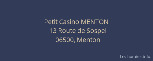Petit Casino MENTON