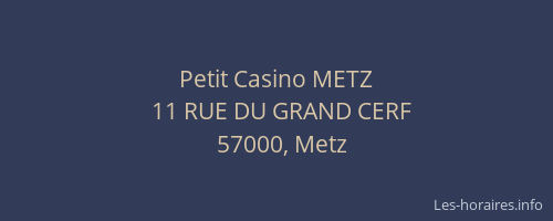 Petit Casino METZ