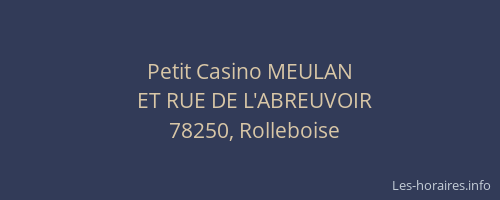Petit Casino MEULAN