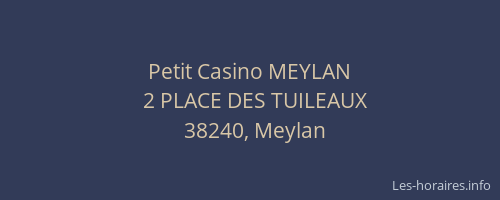 Petit Casino MEYLAN