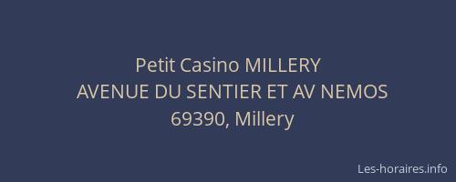 Petit Casino MILLERY
