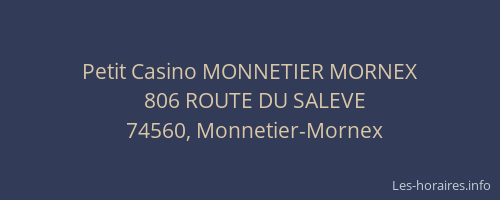 Petit Casino MONNETIER MORNEX