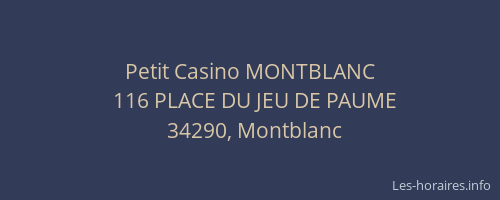 Petit Casino MONTBLANC