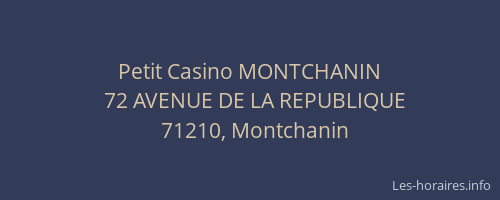 Petit Casino MONTCHANIN