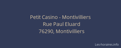 Petit Casino - Montivilliers