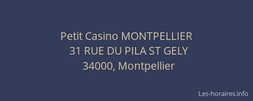 Petit Casino MONTPELLIER