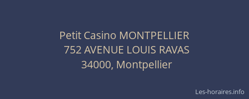 Petit Casino MONTPELLIER