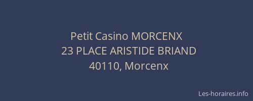 Petit Casino MORCENX