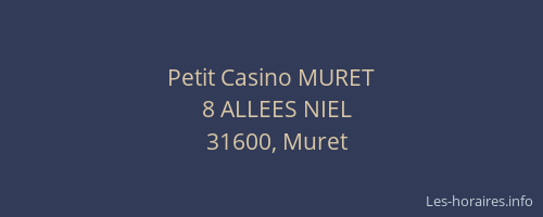 Petit Casino MURET