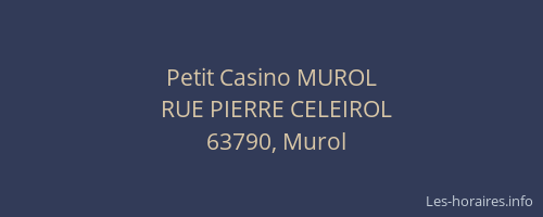 Petit Casino MUROL