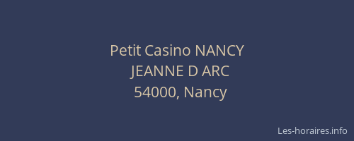 Petit Casino NANCY