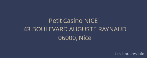 Petit Casino NICE