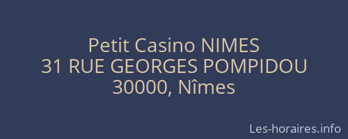 Petit Casino NIMES